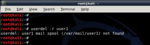 How to add remove user - Standard usernon-root - in Kali Linux - blackMORE Ops -15