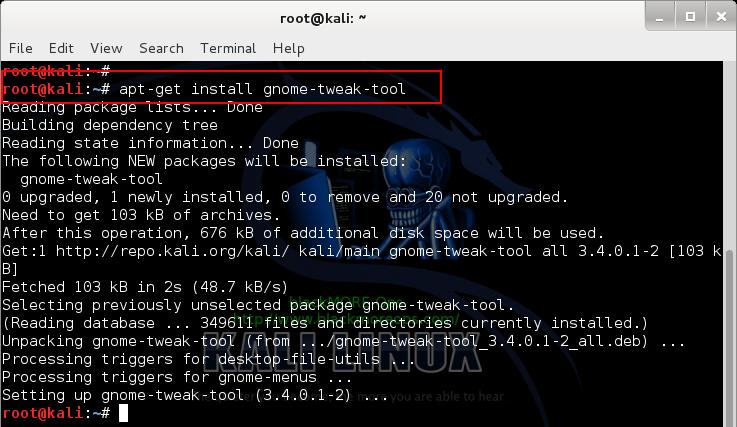 1 - Install Gnome Tweak Tool - Change Install Theme in Kali Linux - GTK 3 themes - blackMORE Ops