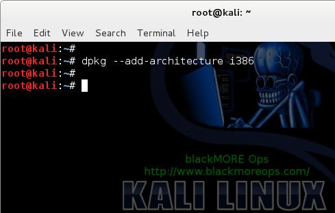 1 - Install Skype in Kali Linux - dpkg --add-architecture i386 - blackMORE Ops