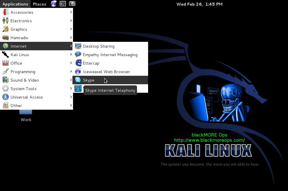 13 - Install Skype in Kali Linux - Run Skype - blackMORE Ops