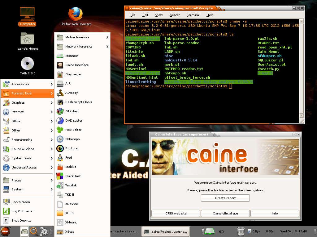 CAINE Linux - Notable Penetration Test Linux distributions of 2014 - blackMORE Ops
