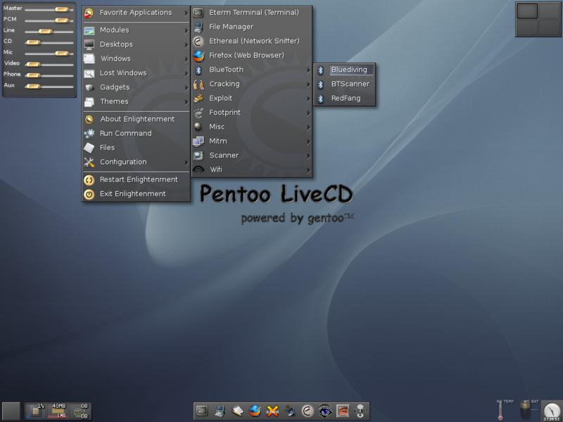 Pentoo Linux - Notable Penetration Test Linux distributions of 2014 - blackMORE Ops