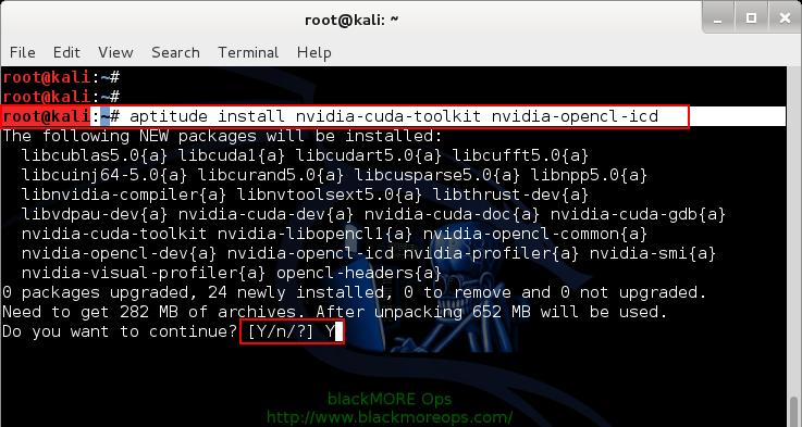 Install NVIDIA CUDA Toolkit - 1 - Install NVIDIA driver kernel Module CUDA and Pyrit on Kali Linux - blacKMORE Ops
