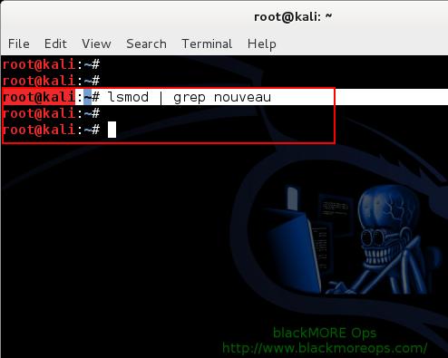 Run lsmod grep nouveau- 9 - Install proprietary NVIDIA driver on Kali Linux - blackMORE Ops