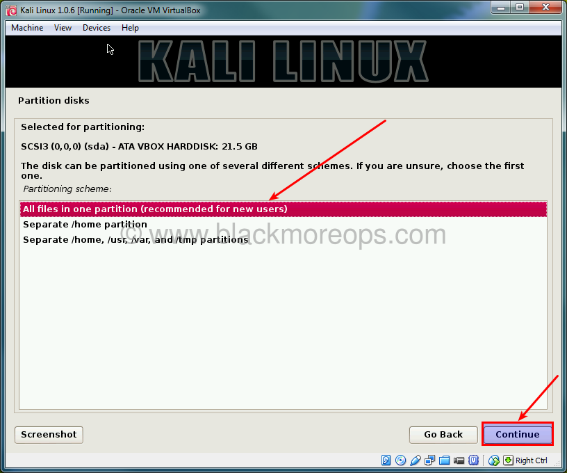 A detailed guide on installing Kali Linux on VirtualBox - blackMORE Ops - (33)
