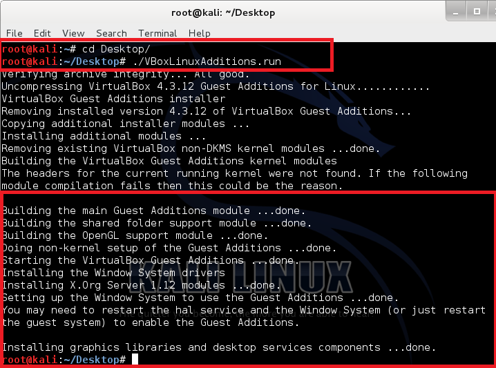 Instalación guestadition de VirtualBox en Kali Linux