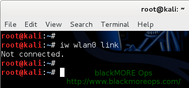 Connect to WiFi network in Linux from command line - Check device connection - blackMORE Ops-4