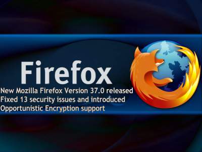 New Mozilla Firefox Version 37.0 fixed 13 security issues and introduced Opportunistic Encryption support - blackMORE Ops - 2