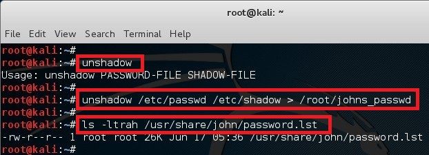 Cracking password using John the Ripper in Kali Linux - blackMORE Ops 2