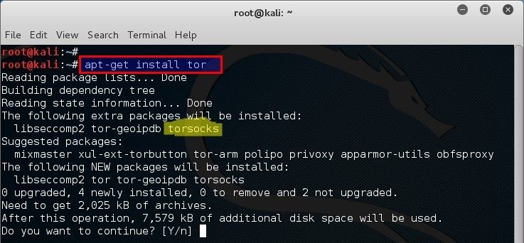 IP spoofing in Kali Linux with torsocks - blackMORE Ops - 1