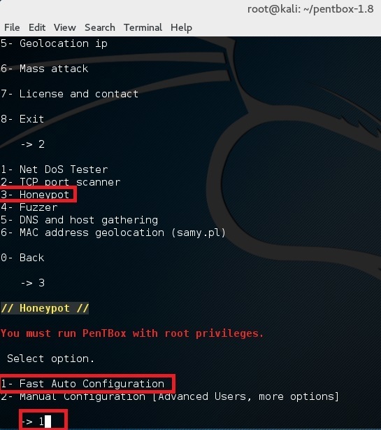 Set up a honeypot in Kali Linux - blackMORE Ops - 6