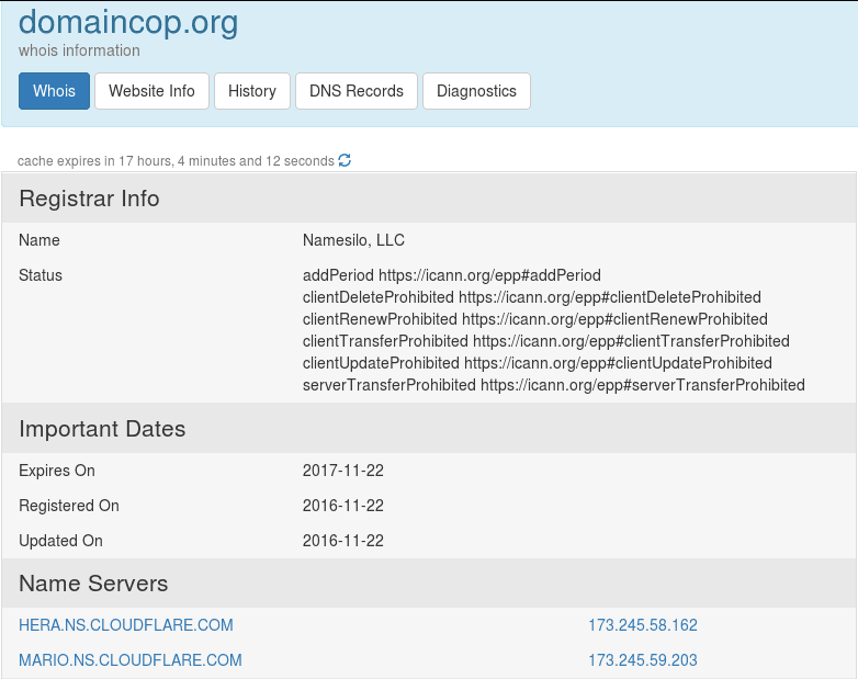 Shortest spam run ever - domaincop.org Domain Abuse Notice Spam - domaincorp whois - blackMORE Ops - 1
