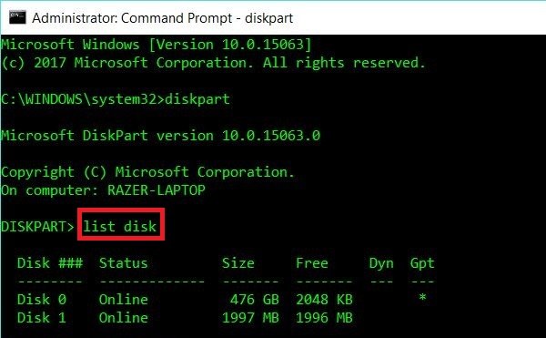 Formatting a Linux USB Drive to recover full disk space in Windows 10 - blackMORE Ops -3