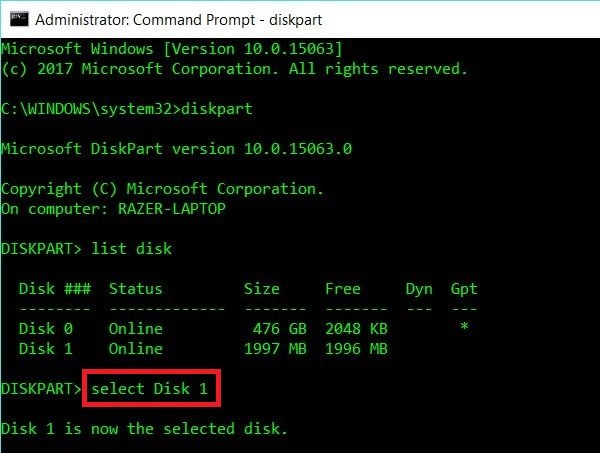 Formatting a Linux USB Drive to recover full disk space in Windows 10 - blackMORE Ops -4
