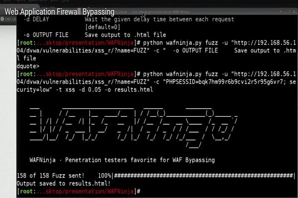 Bypass Web Application Firewall using WAFNinja - blackMORE Ops