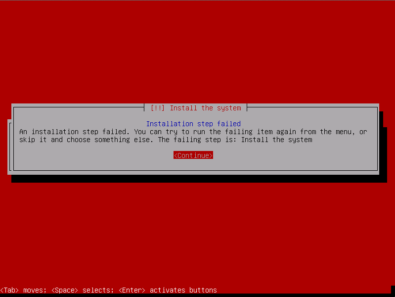 Kali Linux installation failures - blackMORE Ops - failed-kali-install