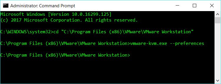 VMware KVM mode with VMware Workstation - blackMORE Ops - 1
