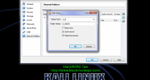 Correct way to install Virtualbox Guest Additions packages on Kali Linux and create shared folder - blackMORE Ops - 2