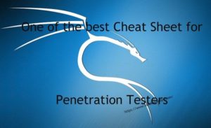 Kali Linux Cheat Sheet for Penetration Testers