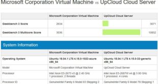 UpCloud and Azure Geekbench Comparison - blackMORE Ops -2