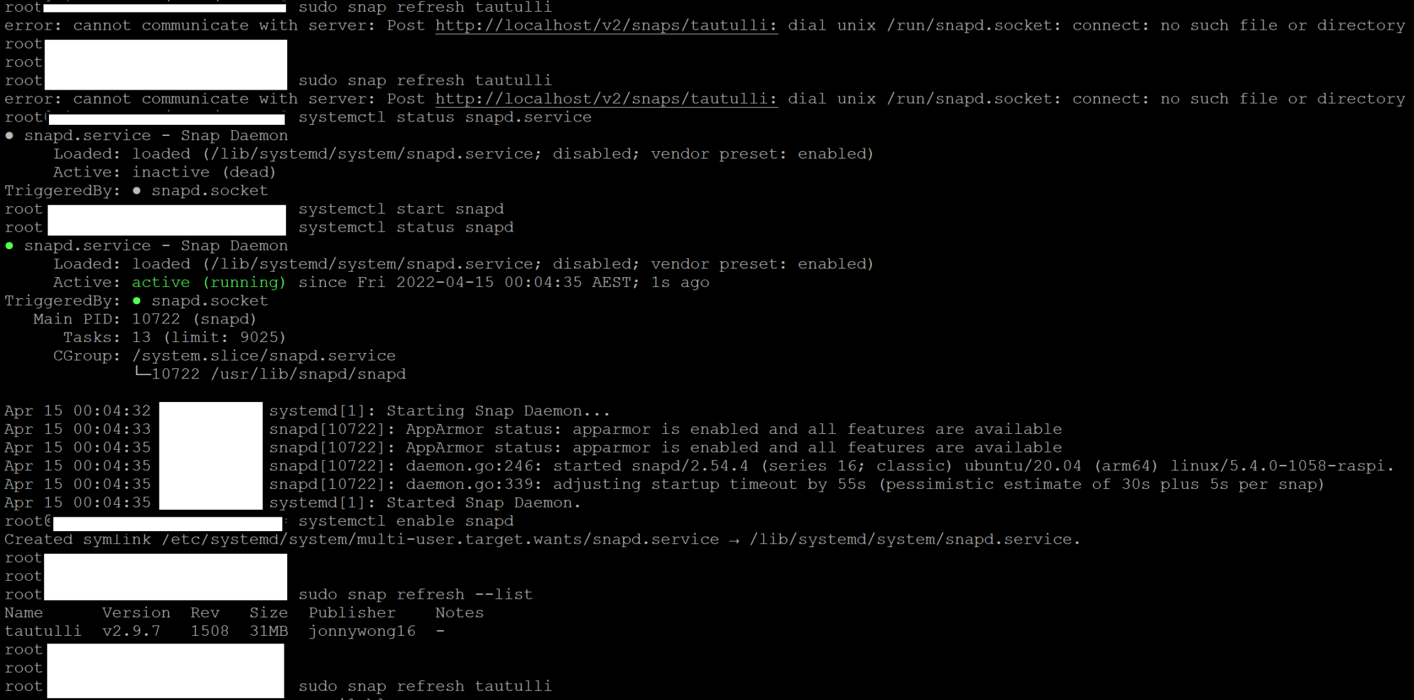 Quick Snap Cheat Sheet for Ubuntu blackMORE Ops