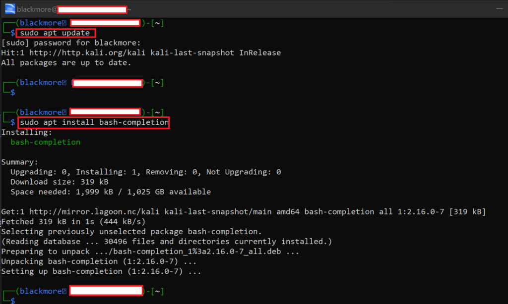 How to Enable Bash Autocomplete in Kali Linux - blackMORE Ops - 1