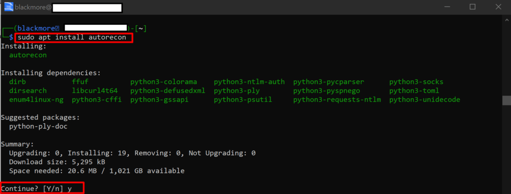 Install Autorecon in Kali Linux