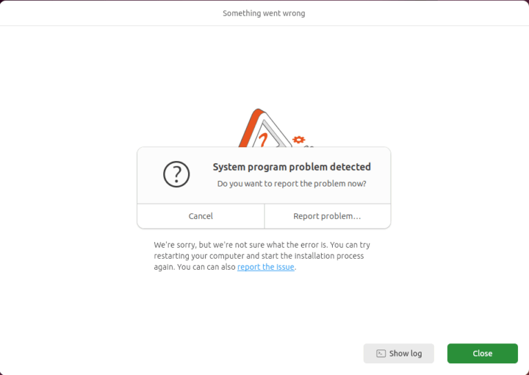 Something Went Wrong Ubuntu Installation Fix - blackMORE Ops